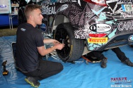 Rallye Český Krumlov: Čtvrtek v areálu výstaviště v Českých Budějovicích